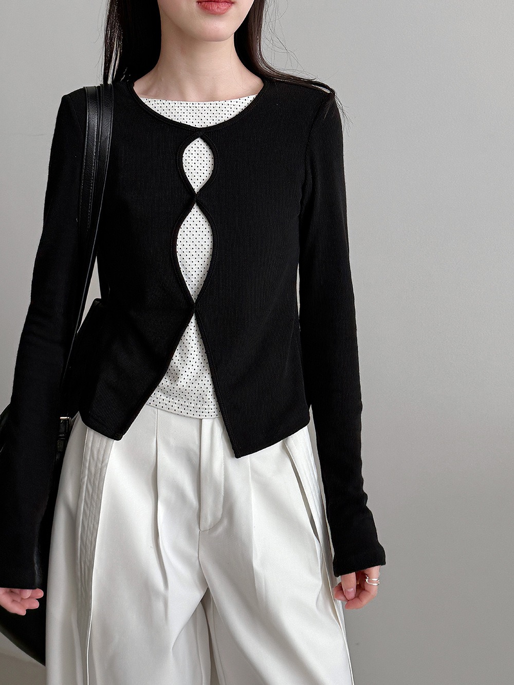 假兩件鏤空點點上衣,evaviva,U2-ZA09185,假兩件鏤空點點上衣,周新品優惠,NEWARRIVAL