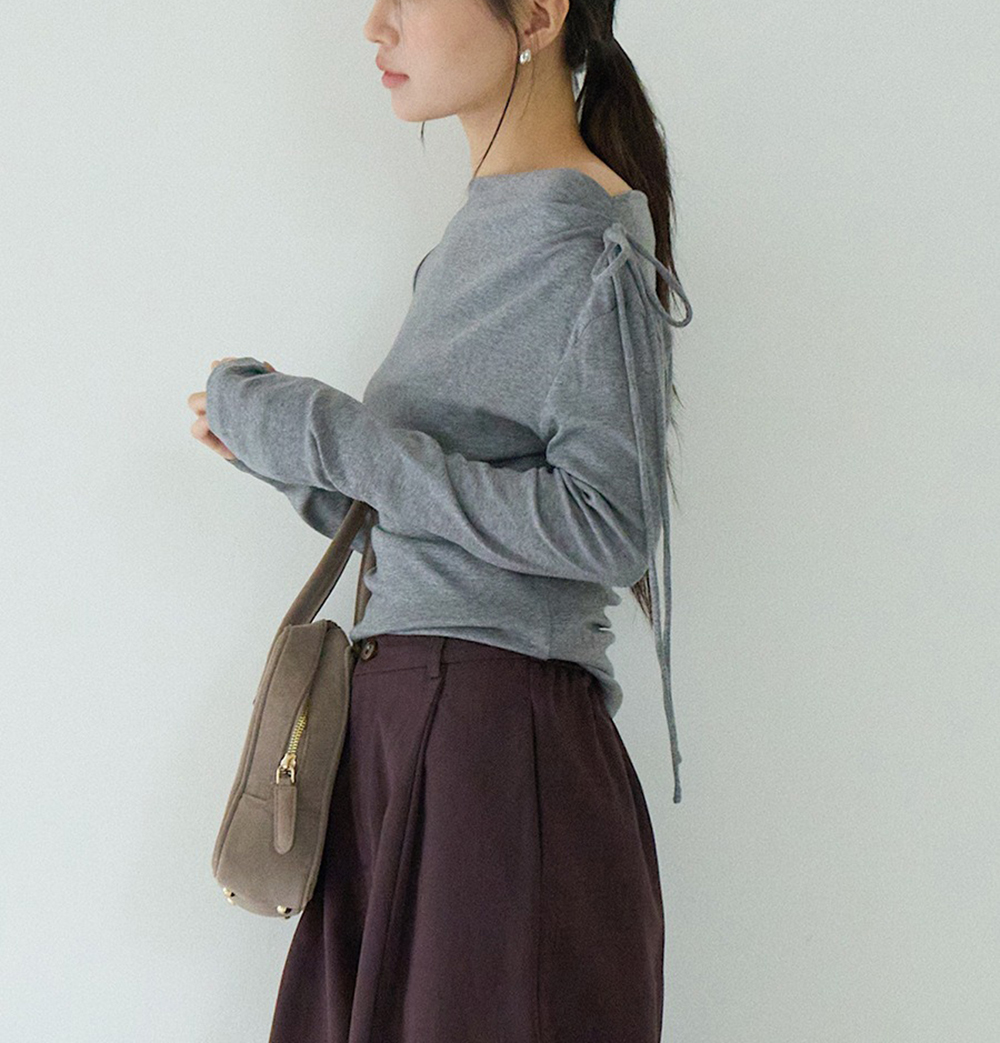 一字領側綁帶修身上衣,evaviva,XR-ZA09190,一字領側綁帶修身上衣,周新品優惠,NEWARRIVAL