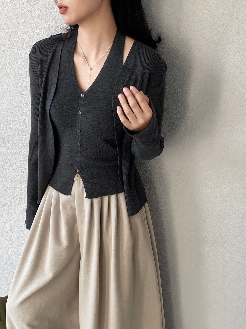 掛脖針織兩件式上衣,evaviva,8C-GZ7440,掛脖針織兩件式上衣,周新品優惠,NEWARRIVAL