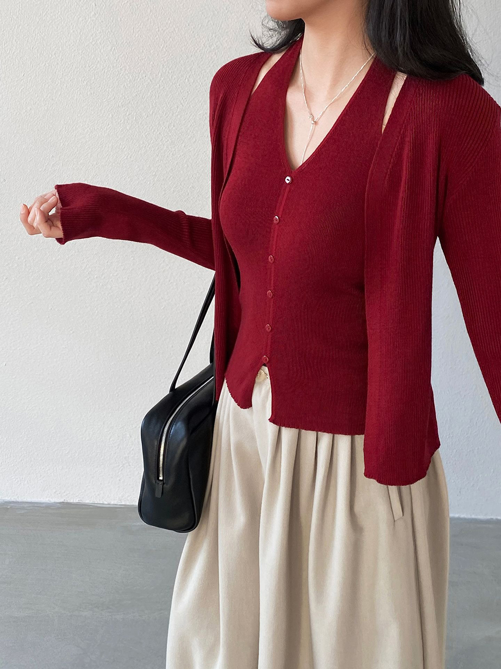 掛脖針織兩件式上衣,evaviva,8C-GZ7440,掛脖針織兩件式上衣,周新品優惠,NEWARRIVAL