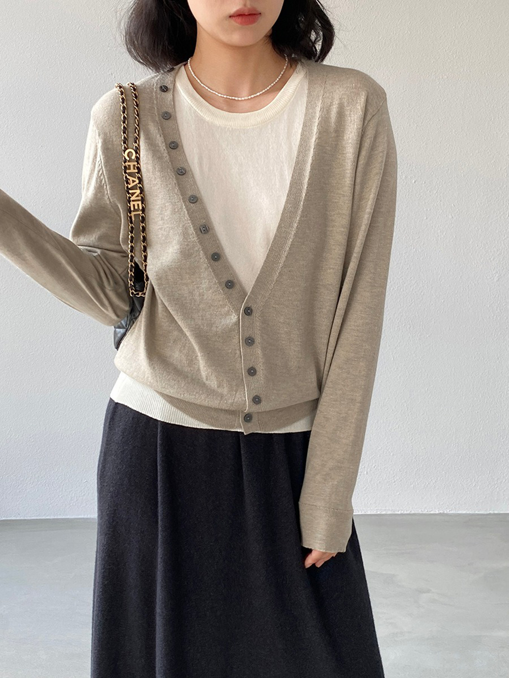 撞色兩件式針織上衣,evaviva,8C-GZ7442,撞色兩件式針織上衣,周新品優惠,NEWARRIVAL