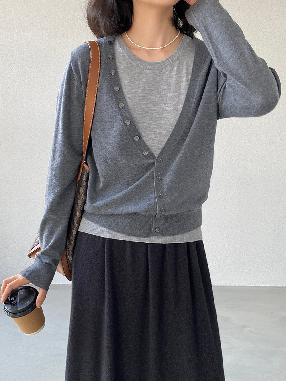 撞色兩件式針織上衣,evaviva,8C-GZ7442,撞色兩件式針織上衣,周新品優惠,NEWARRIVAL