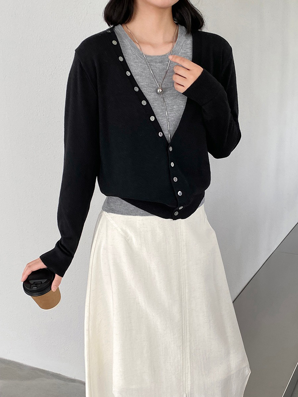 撞色兩件式針織上衣,evaviva,8C-GZ7442,撞色兩件式針織上衣,周新品優惠,NEWARRIVAL