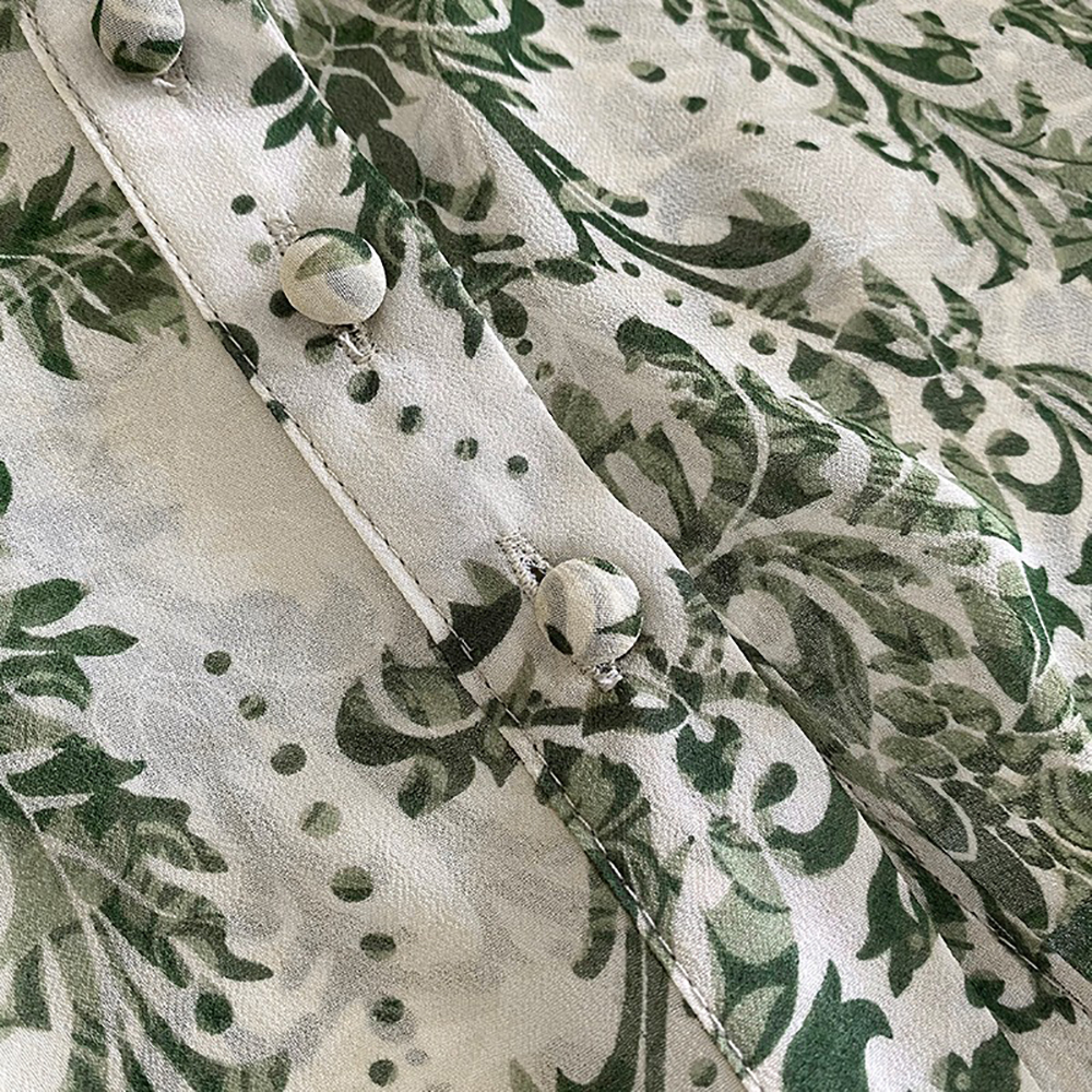 森林系印花小V領襯衫,evaviva,8C-UR7439,森林系印花小V領襯衫,周新品優惠,NEWARRIVAL