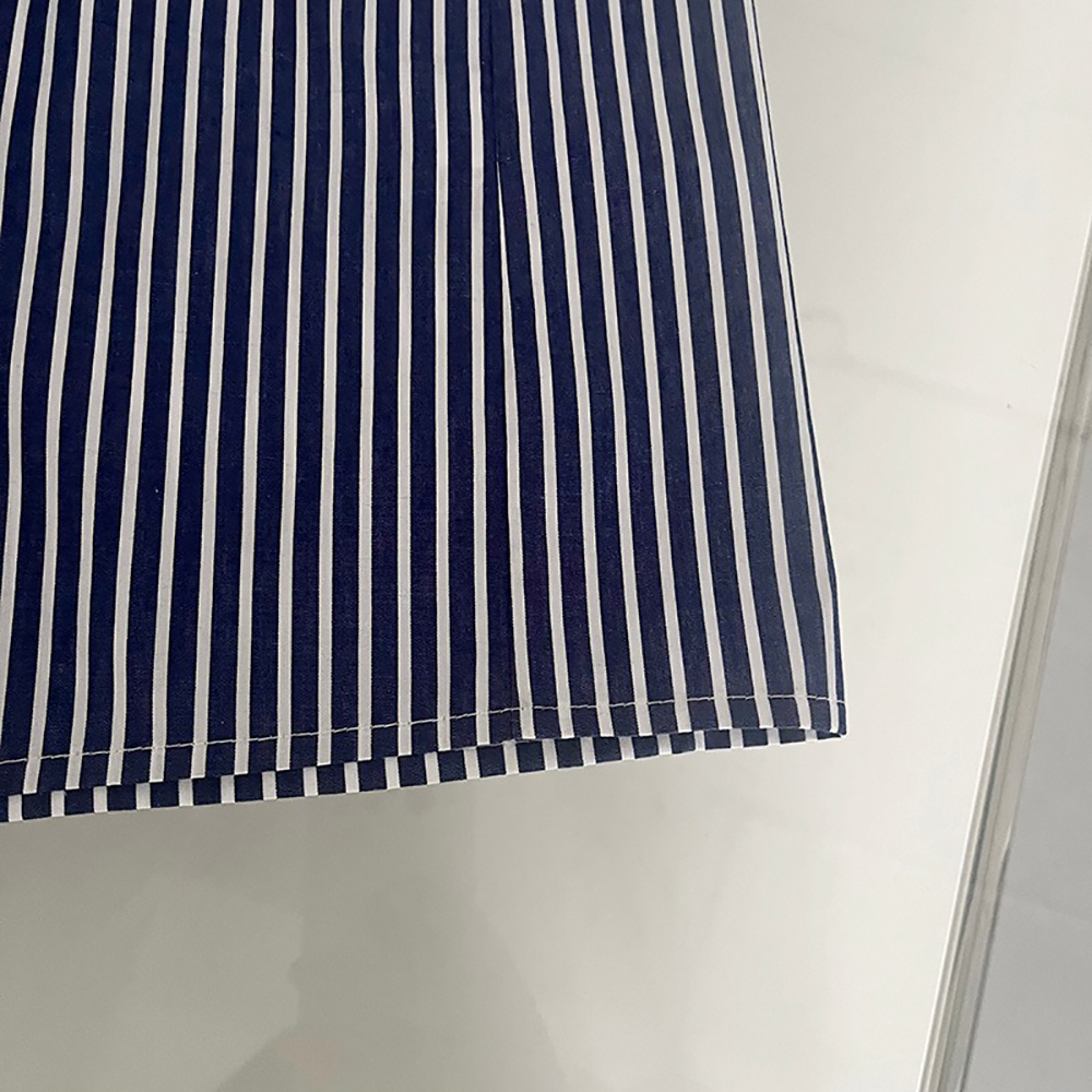 條紋圓領襯衫款洋裝,evaviva,8C-UR7444,條紋圓領襯衫款洋裝,領500,999免運