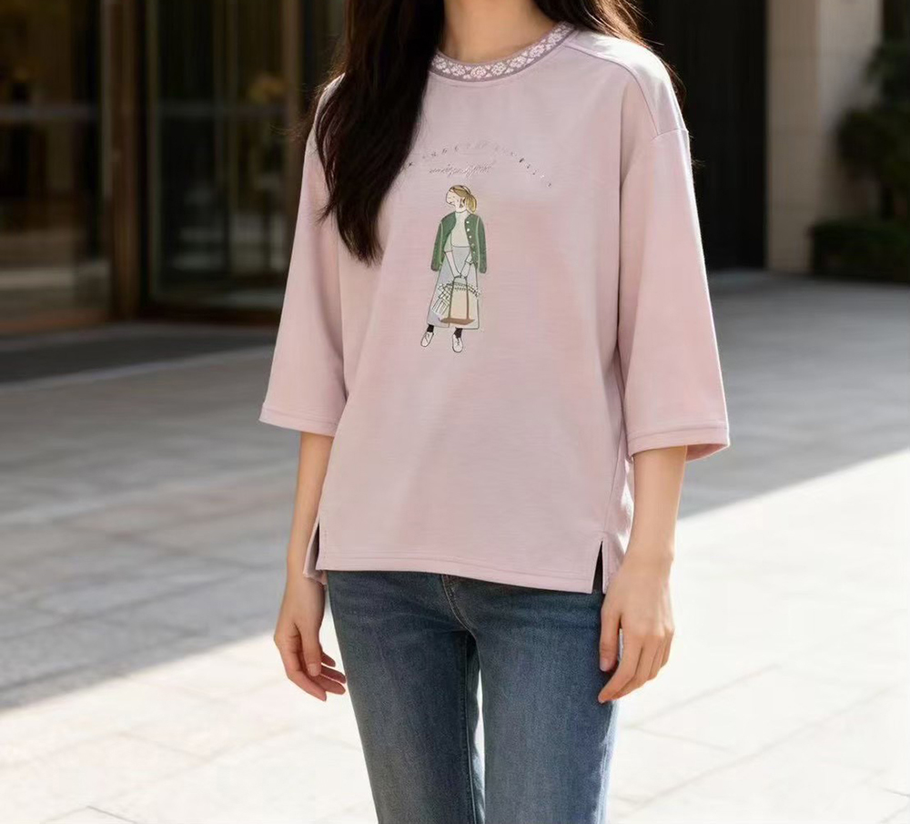 圖騰領口設計印花上衣,evaviva,99-AL7426,圖騰領口設計印花上衣,領500,999免運