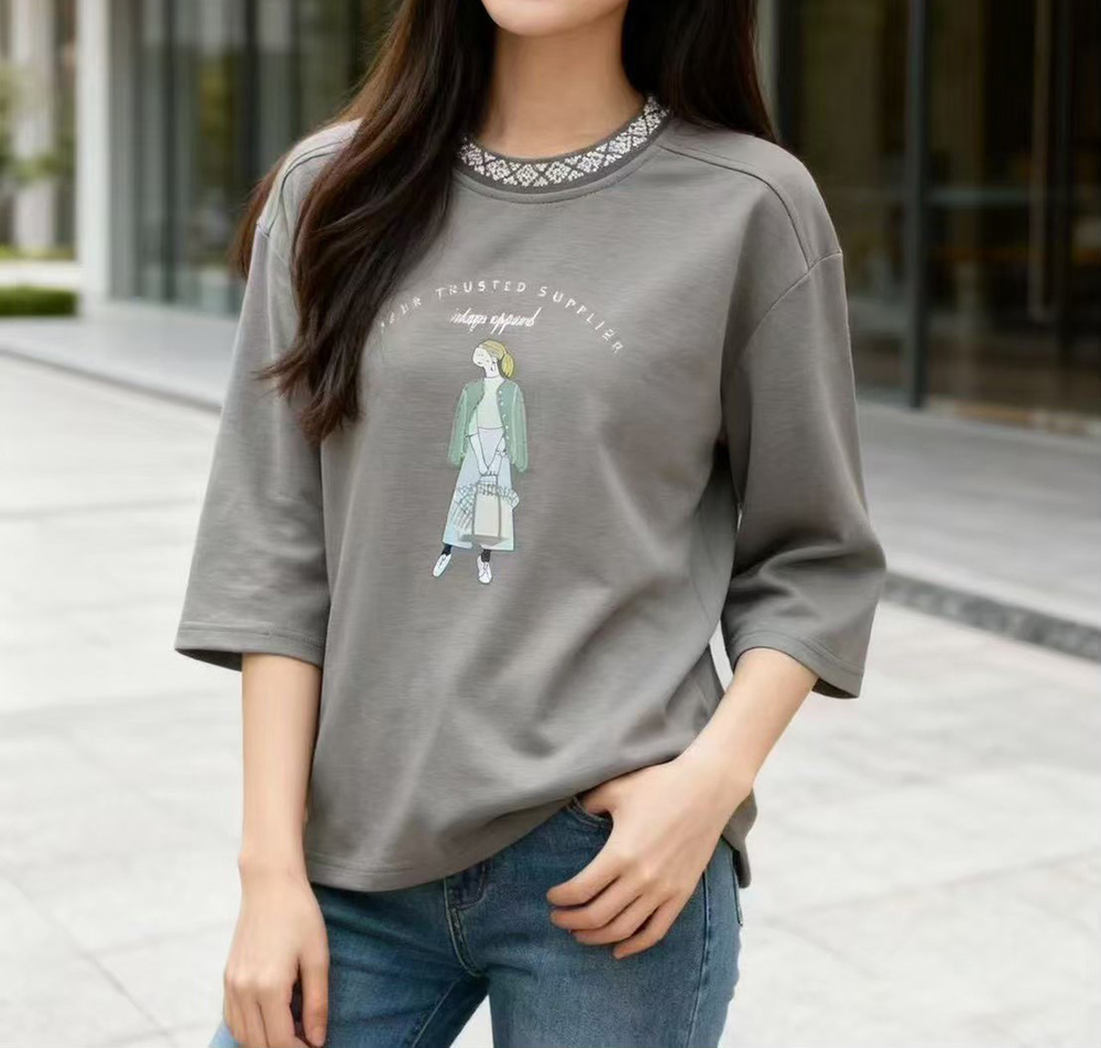 圖騰領口設計印花上衣,evaviva,99-AL7426,圖騰領口設計印花上衣,領500,999免運