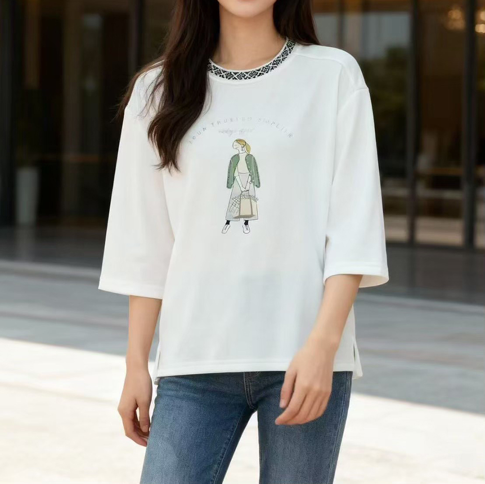 圖騰領口設計印花上衣,evaviva,99-AL7426,圖騰領口設計印花上衣,領500,999免運