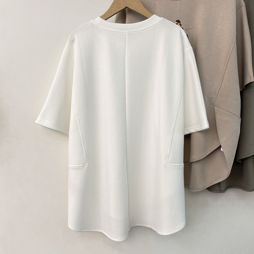 前短後長開衩印花上衣,evaviva,99-AL7431,前短後長開衩印花上衣,領500,999免運