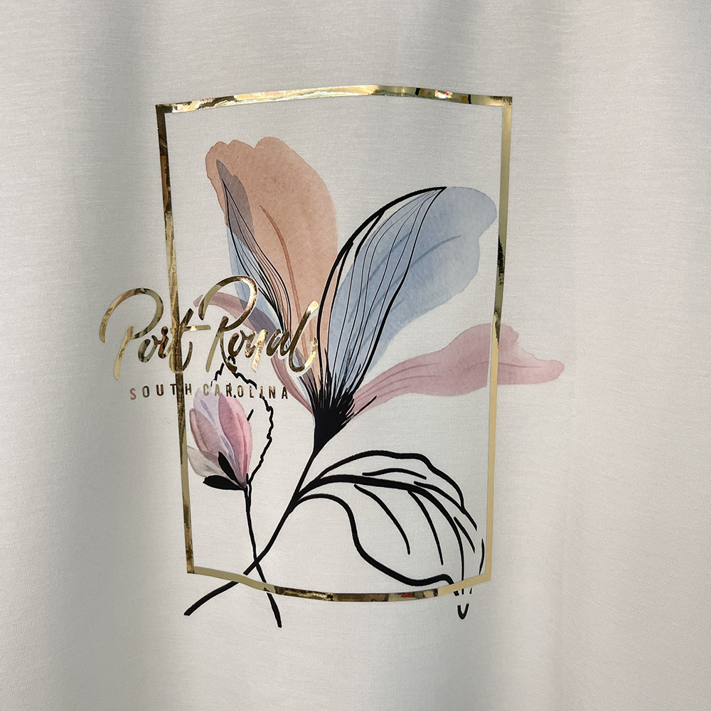 花卉金框印花開衩上衣,evaviva,99-AL7432,花卉金框印花開衩上衣,領500,999免運