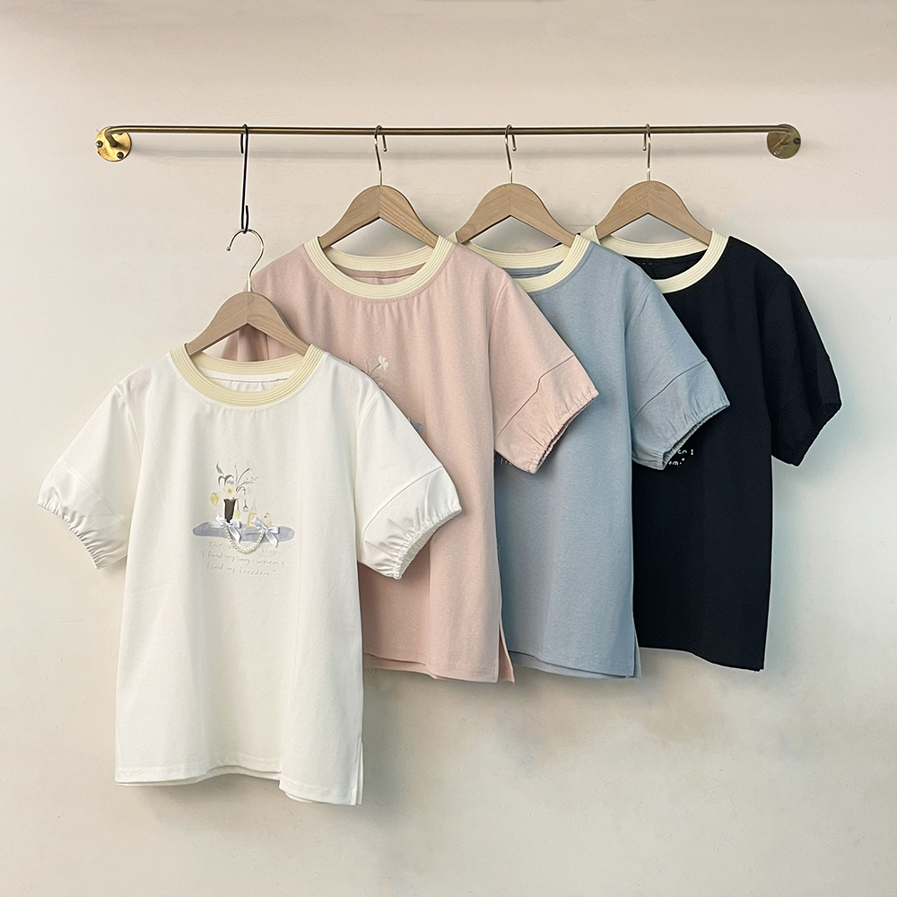 手繪感花卉珍珠鍊上衣,evaviva,99-AL7446,手繪感花卉珍珠鍊上衣,領500,999免運