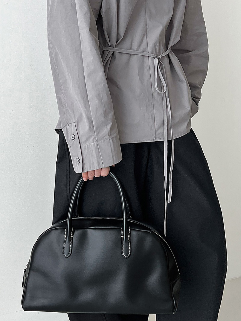 簡約風綁帶收腰款襯衫,evaviva,U2-ZA09198,簡約風綁帶收腰款襯衫,領500,999免運