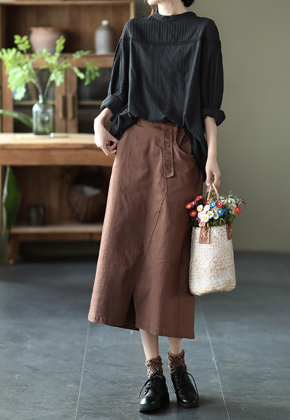 風琴壓褶立領長袖襯衫,evaviva,8C-FC7488,風琴壓褶立領長袖襯衫,領500,999免運