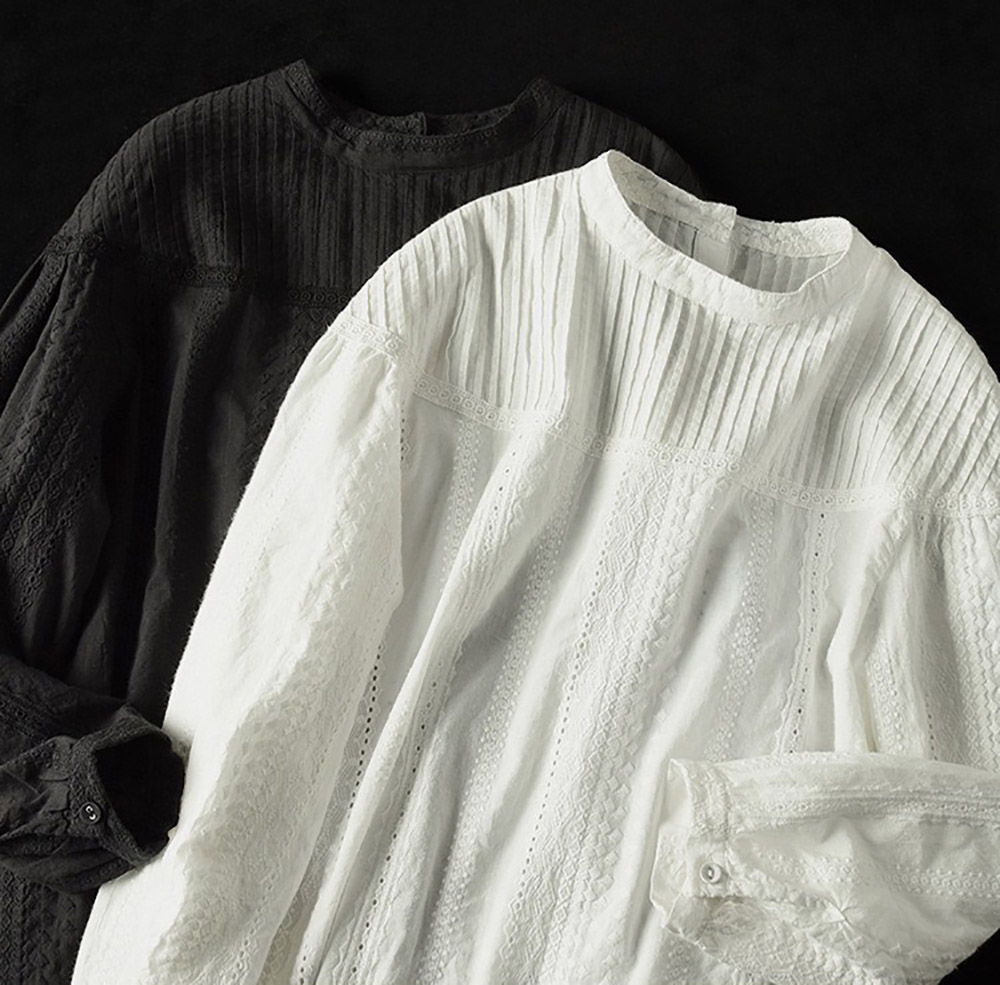 風琴壓褶立領長袖襯衫,evaviva,8C-FC7488,風琴壓褶立領長袖襯衫,領500,999免運