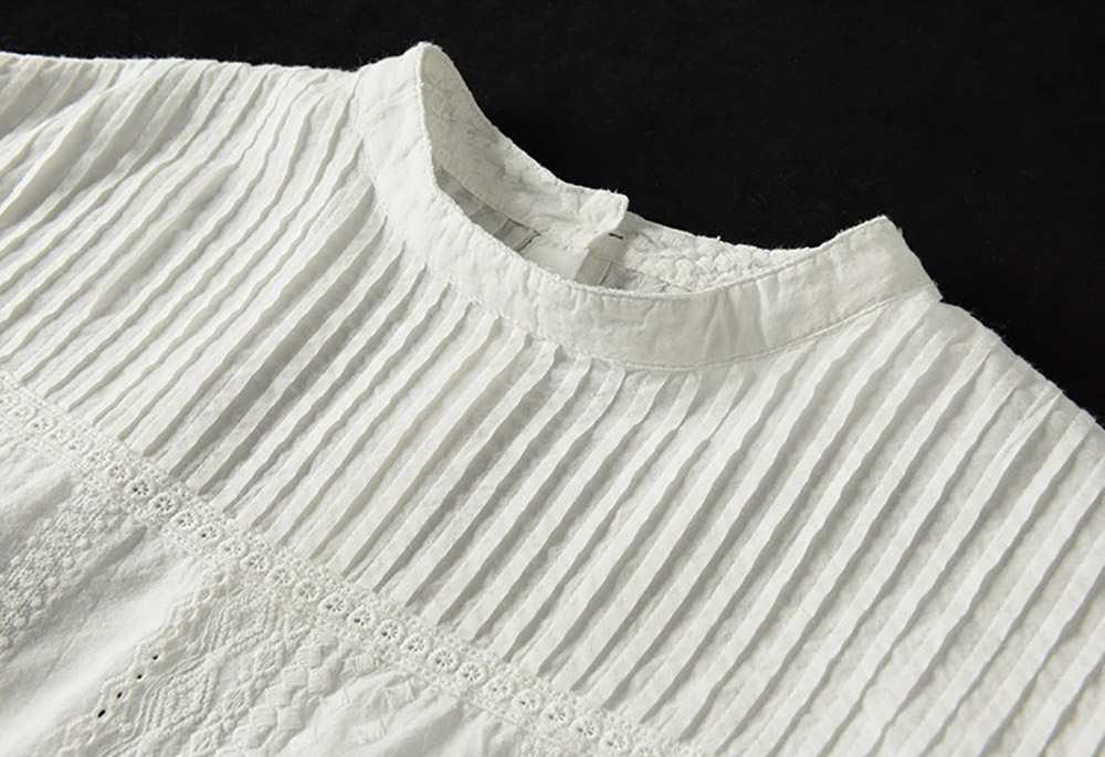 風琴壓褶立領長袖襯衫,evaviva,8C-FC7488,風琴壓褶立領長袖襯衫,領500,999免運