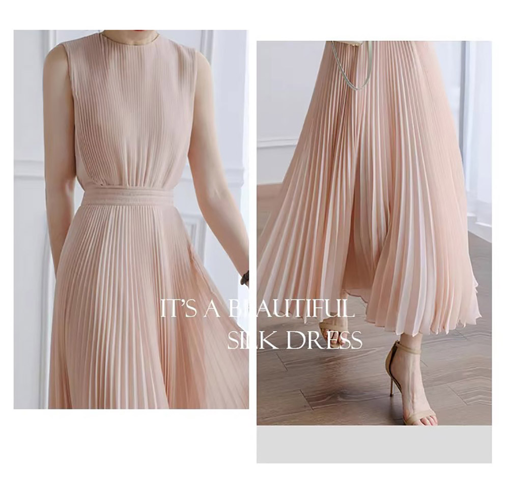 浪漫優雅背心百褶洋裝,evaviva,8C-GY7495,浪漫優雅背心百褶洋裝,領500,999免運