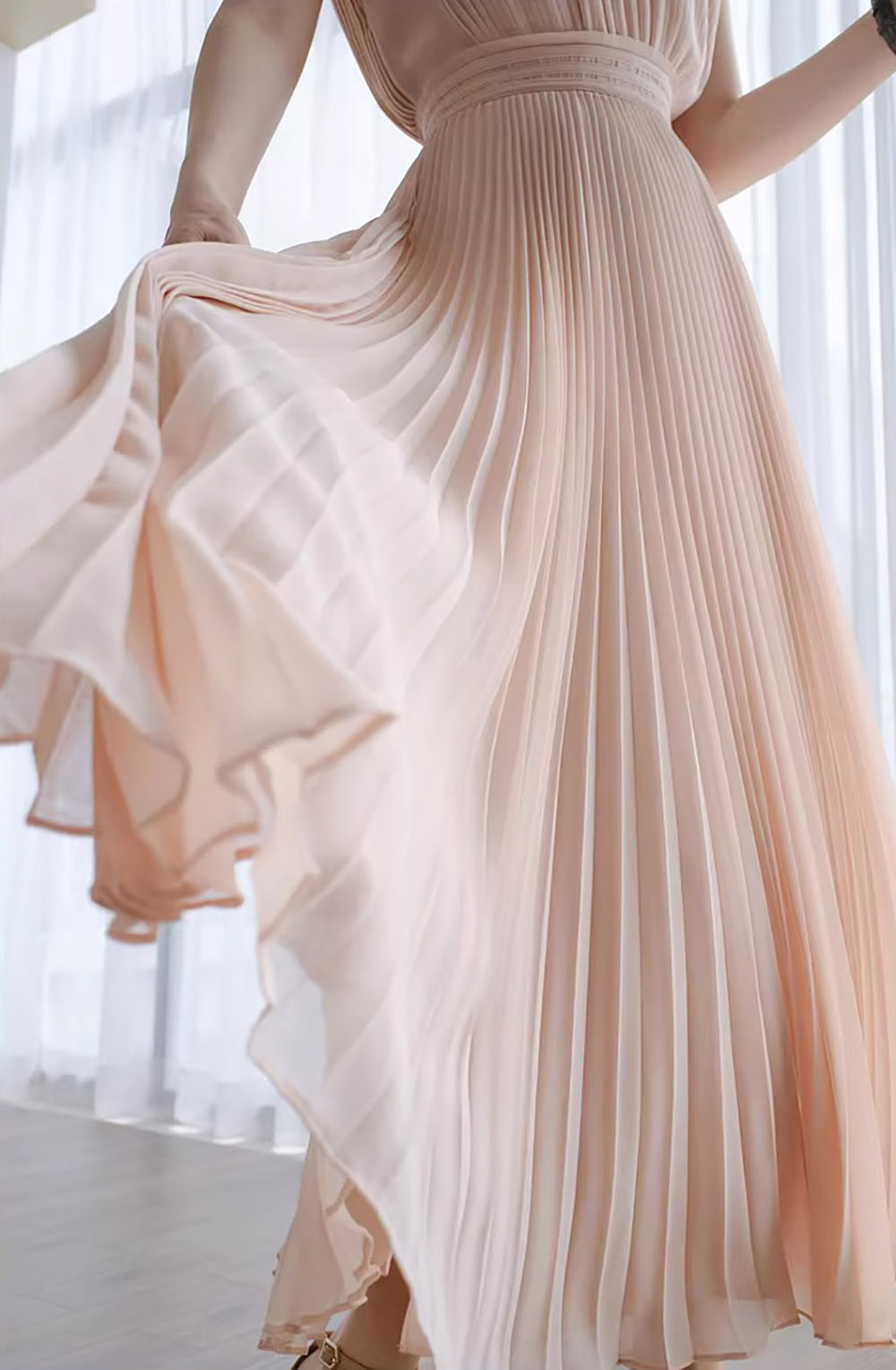 浪漫優雅背心百褶洋裝,evaviva,8C-GY7495,浪漫優雅背心百褶洋裝,領500,999免運