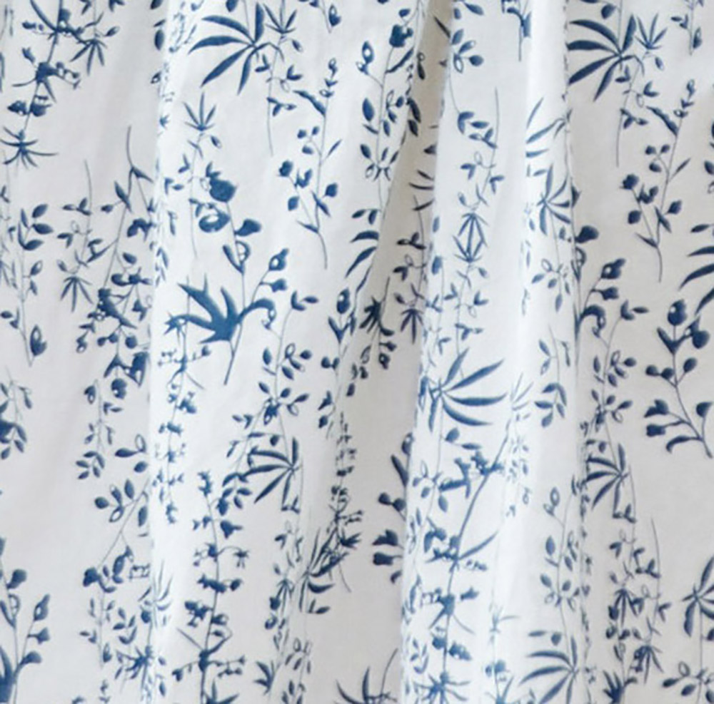 青花瓷印花高腰洋裝,evaviva,8C-HV7491,青花瓷印花高腰洋裝,領500,999免運