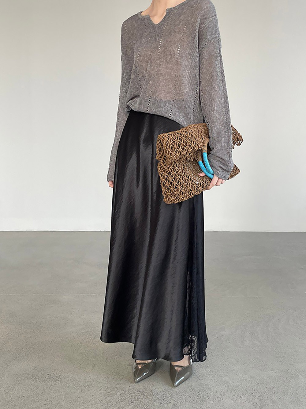 氣質蕾絲拼接緞面長裙,evaviva,8C-UR7482,氣質蕾絲拼接緞面長裙,周新品優惠,NEWARRIVAL