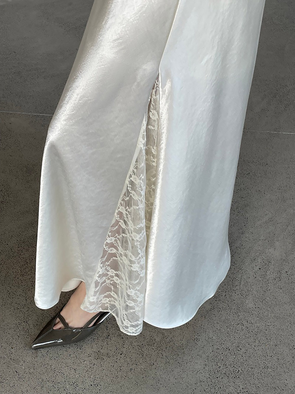 氣質蕾絲拼接緞面長裙,evaviva,8C-UR7482,氣質蕾絲拼接緞面長裙,周新品優惠,NEWARRIVAL