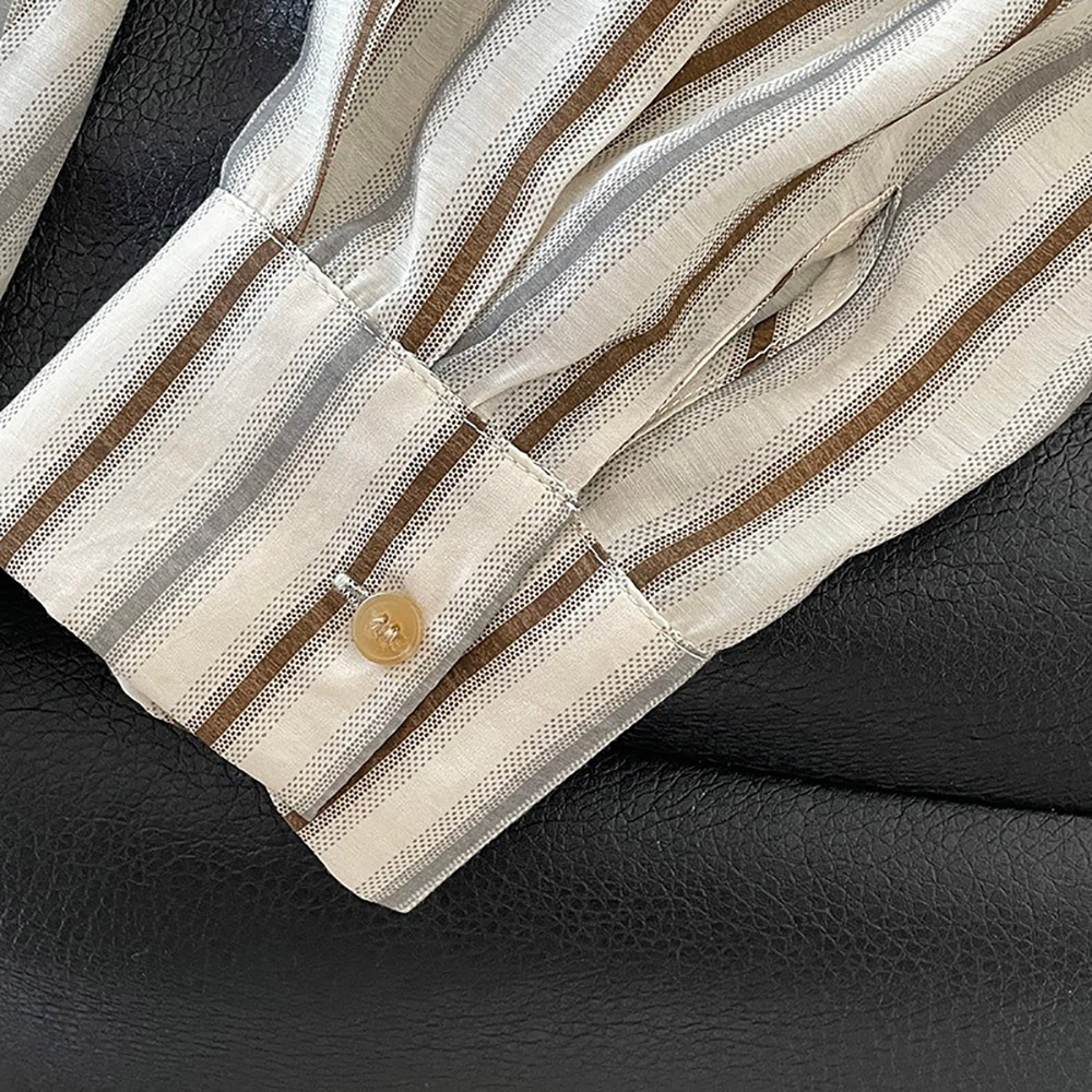 質感撞色條紋亞麻襯衫,evaviva,8C-UR7484,質感撞色條紋亞麻襯衫,周新品優惠,NEWARRIVAL