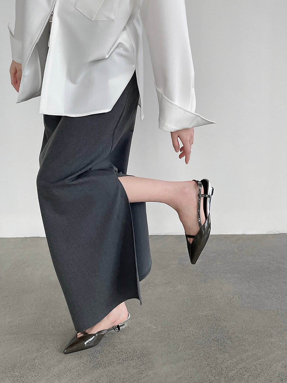 極簡風側開衩直筒長裙,evaviva,8C-UR7492,極簡風側開衩直筒長裙,周新品優惠,NEWARRIVAL