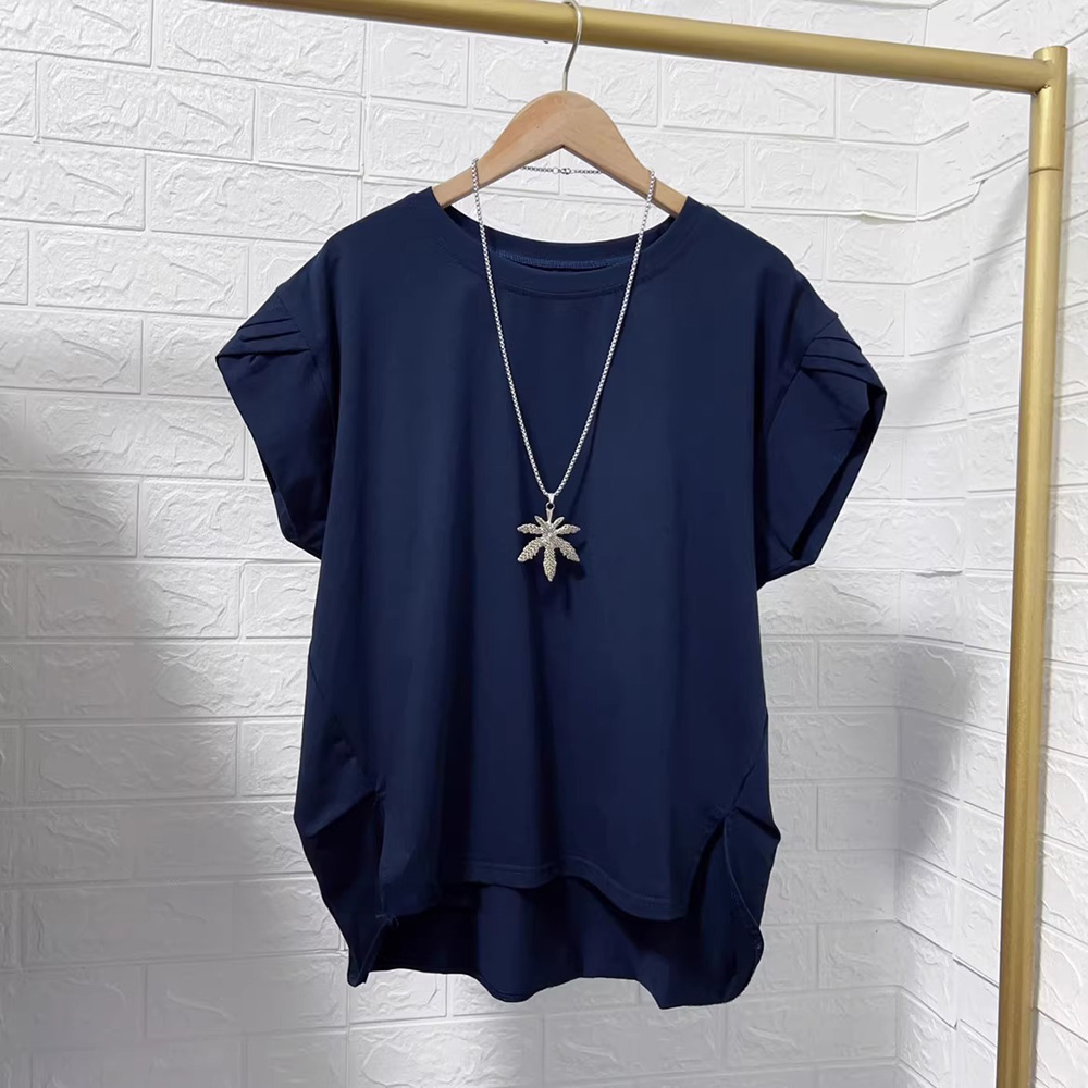 前短後長小開衩上衣,evaviva,8D-OK7060,前短後長小開衩上衣,領500,999免運