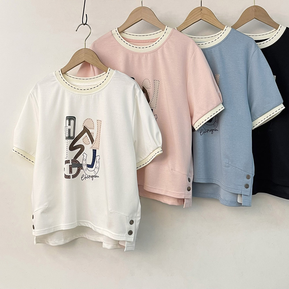 幾何印花虛線邊飾上衣,evaviva,99-AL7478,幾何印花虛線邊飾上衣,領500,999免運