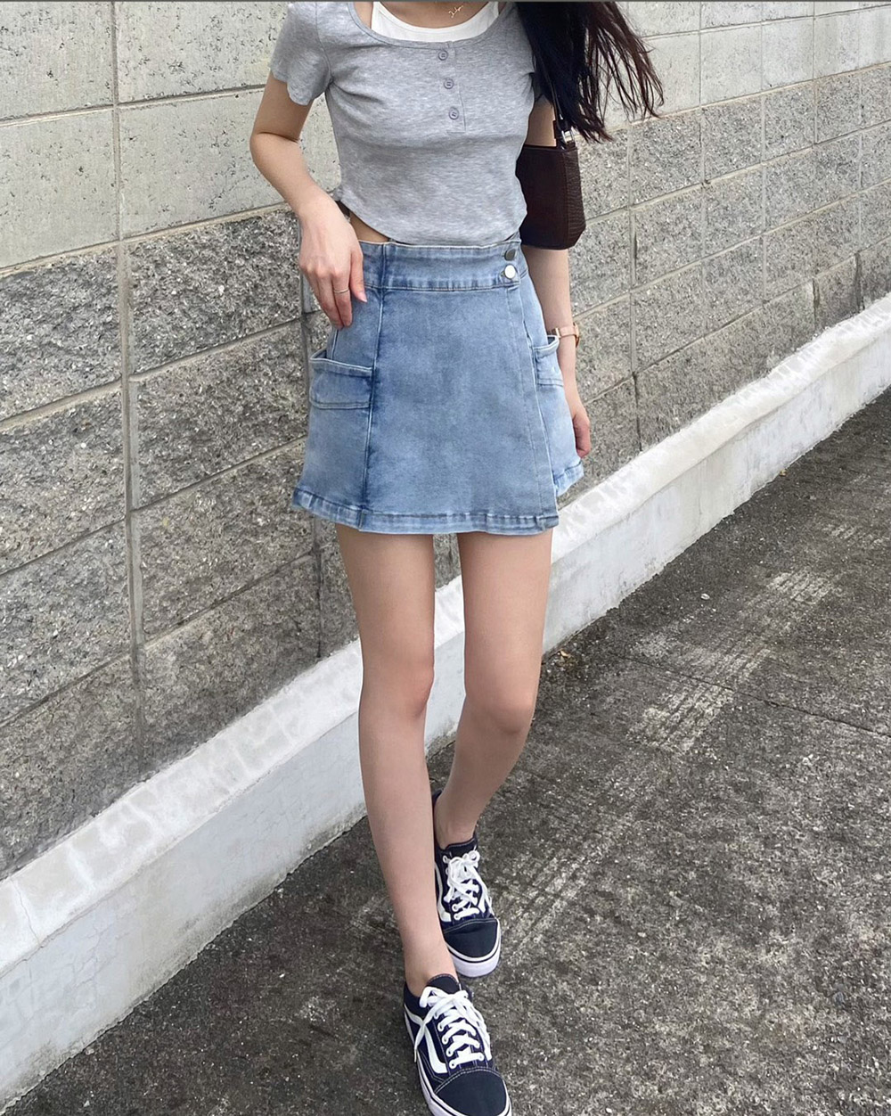 前片設計微彈褲裙,evaviva,99-BF7471,前片設計微彈褲裙,領500,999免運