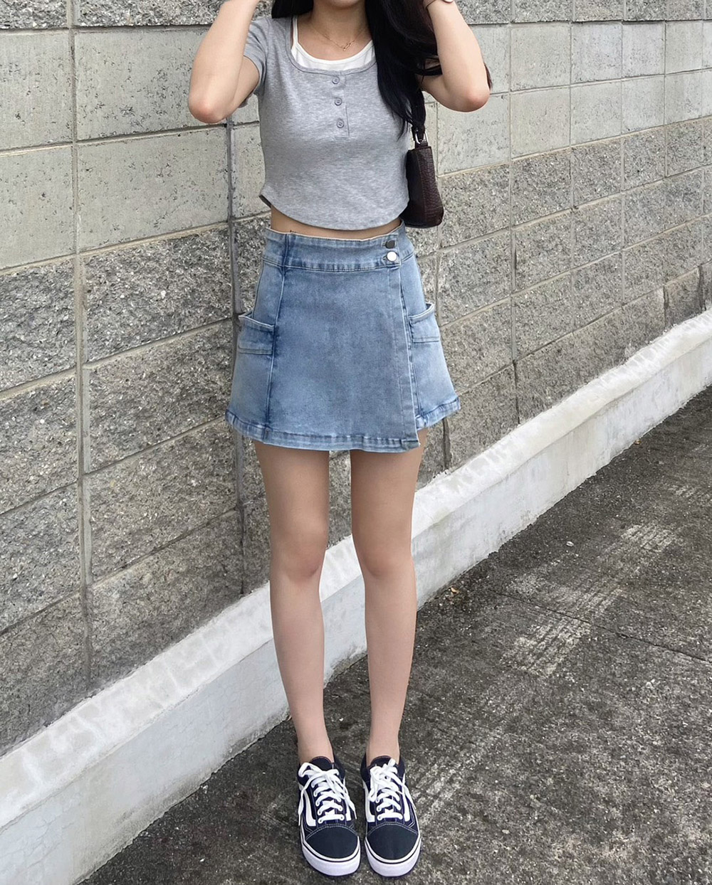 前片設計微彈褲裙,evaviva,99-BF7471,前片設計微彈褲裙,領500,999免運