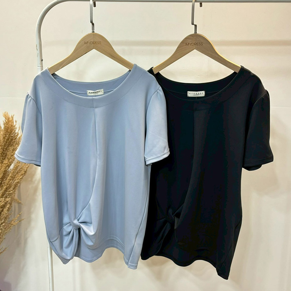 優雅扭結設計感上衣,evaviva,TC-ZA09201,優雅扭結設計感上衣,領500,999免運