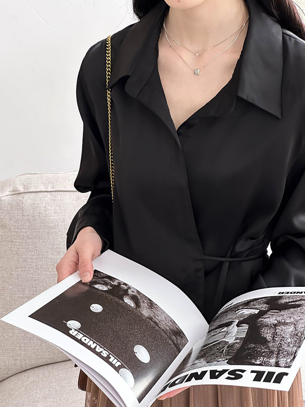 綁帶不規則設計襯衫,evaviva,8C-GW7513,綁帶不規則設計襯衫,領500,999免運