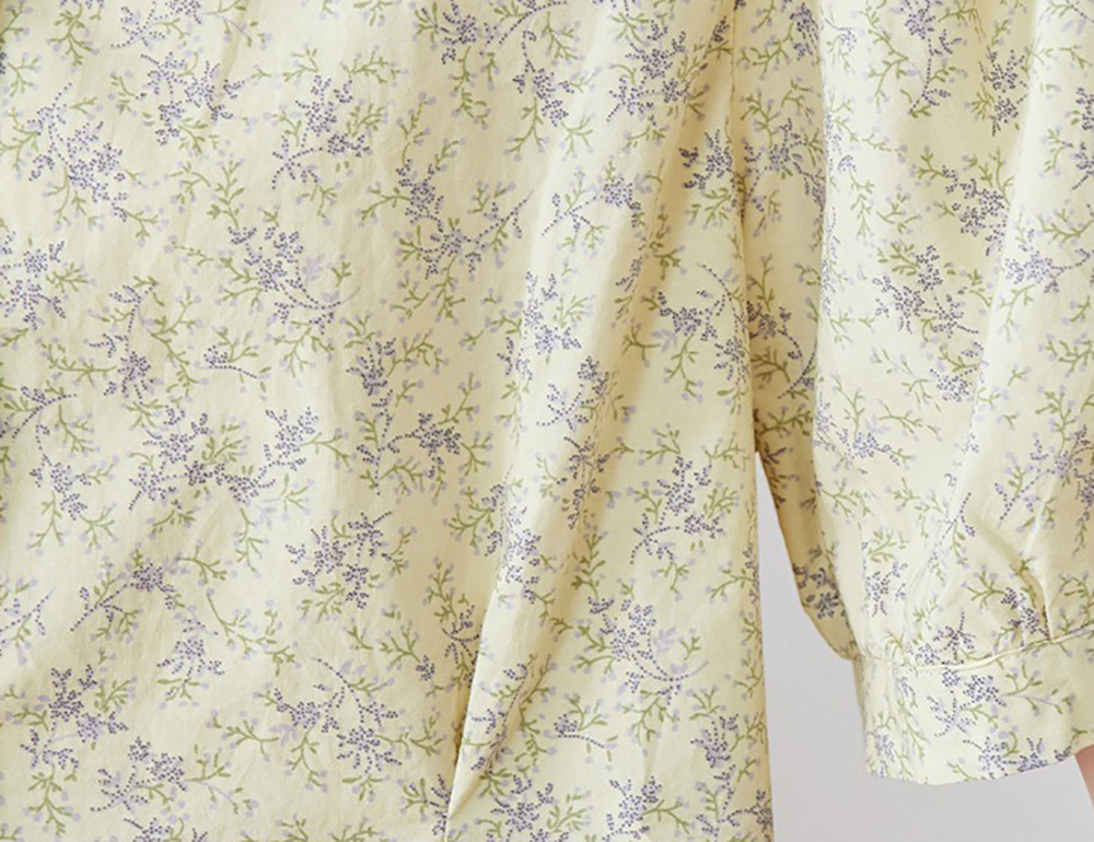 田園風小碎花圓領襯衫,evaviva,8C-HV7521,田園風小碎花圓領襯衫,領500,999免運