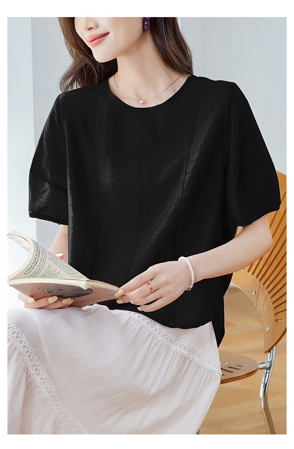 後綁帶輕薄天絲襯衫,evaviva,8C-HV7524,後綁帶輕薄天絲襯衫,領500,999免運