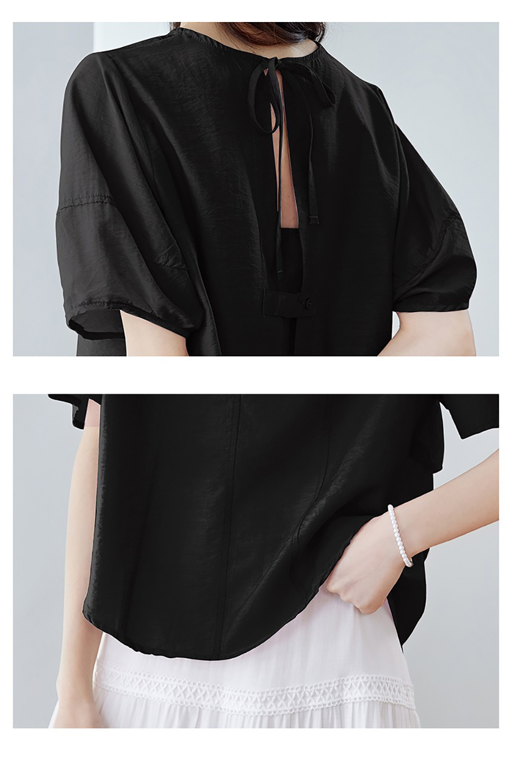 後綁帶輕薄天絲襯衫,evaviva,8C-HV7524,後綁帶輕薄天絲襯衫,領500,999免運