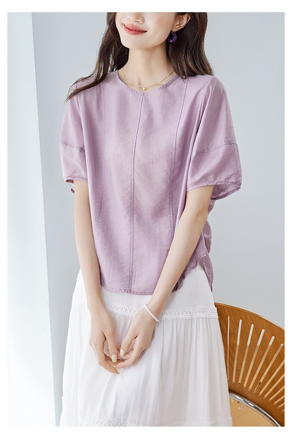 後綁帶輕薄天絲襯衫,evaviva,8C-HV7524,後綁帶輕薄天絲襯衫,領500,999免運