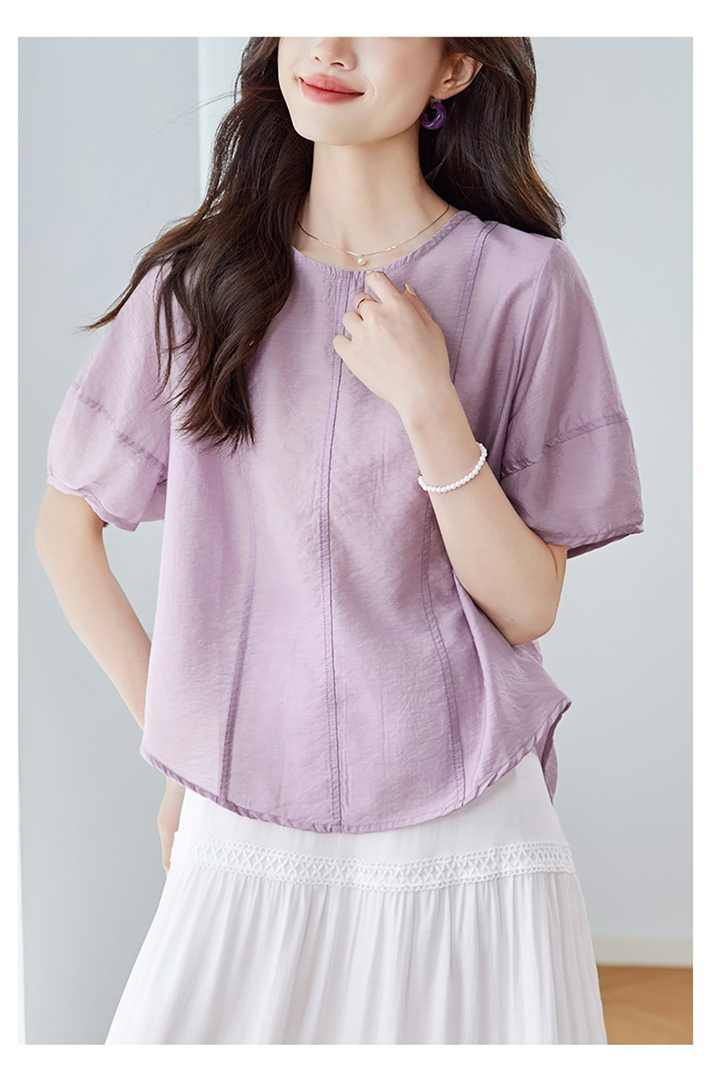 後綁帶輕薄天絲襯衫,evaviva,8C-HV7524,後綁帶輕薄天絲襯衫,領500,999免運