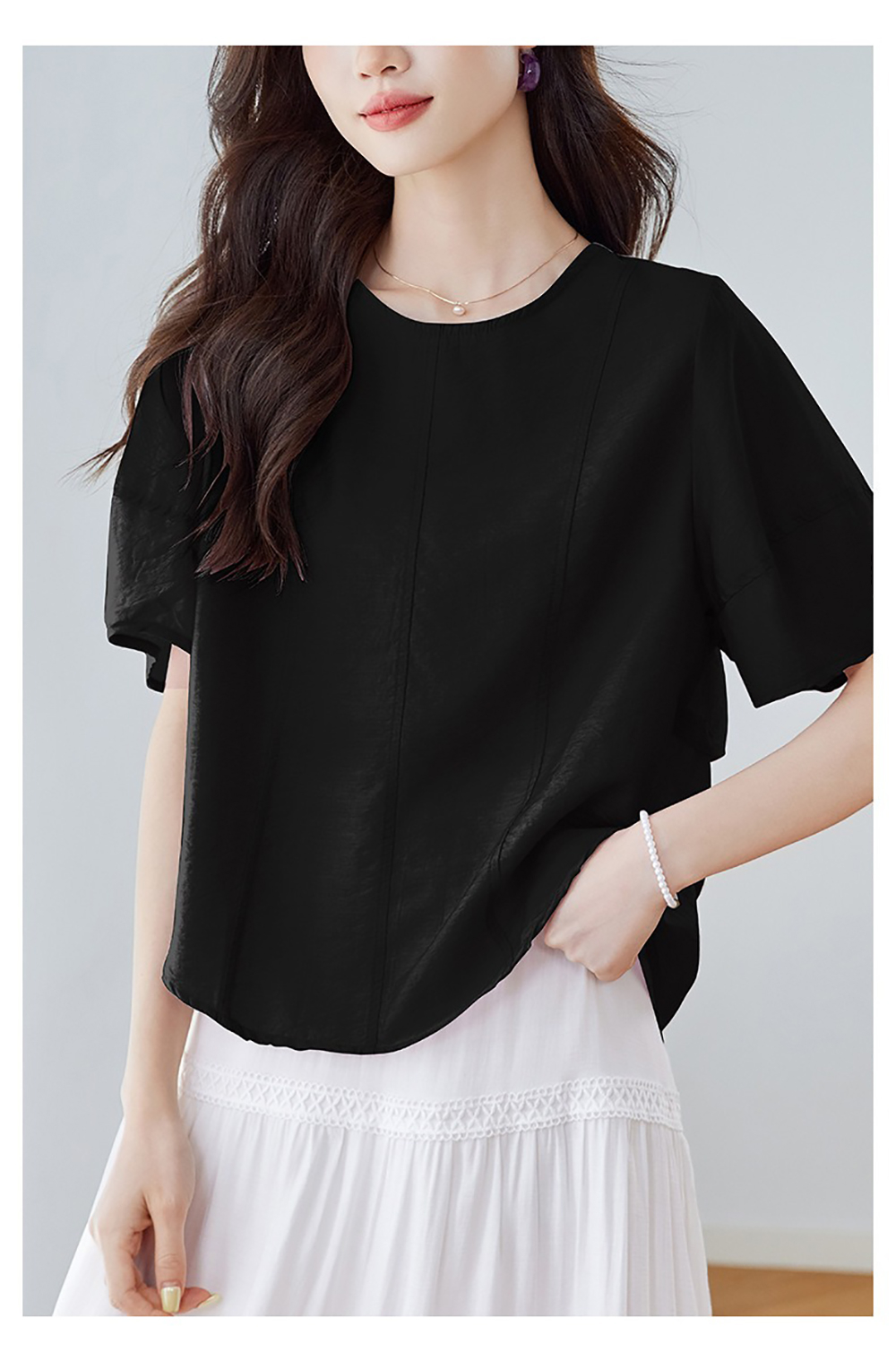 後綁帶輕薄天絲襯衫,evaviva,8C-HV7524,後綁帶輕薄天絲襯衫,領500,999免運