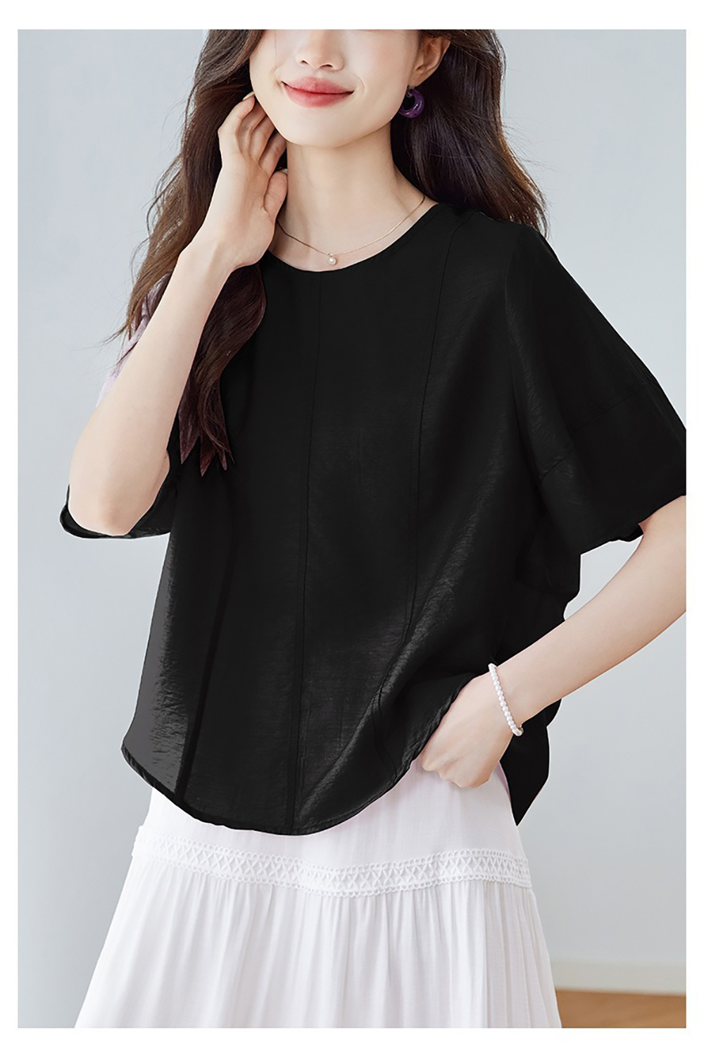 後綁帶輕薄天絲襯衫,evaviva,8C-HV7524,後綁帶輕薄天絲襯衫,領500,999免運