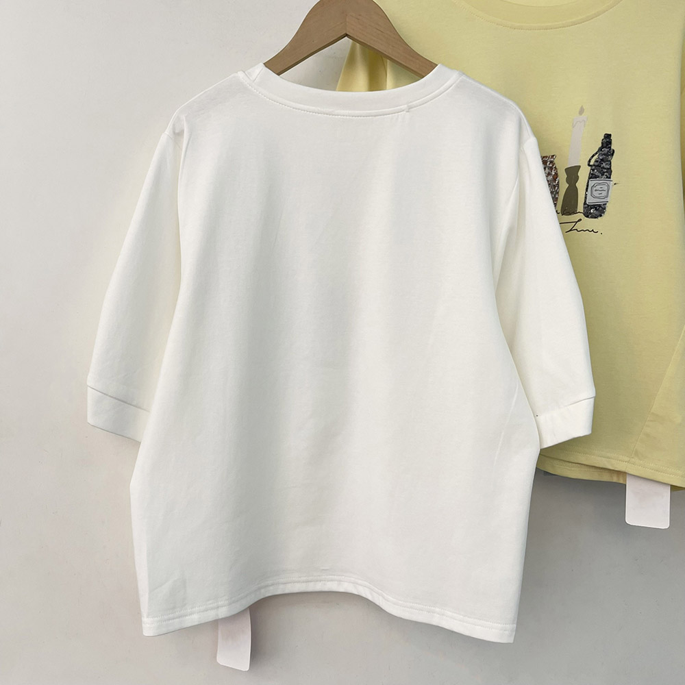 小香風拼接插畫感上衣,evaviva,99-AL7509,小香風拼接插畫感上衣,領500,999免運