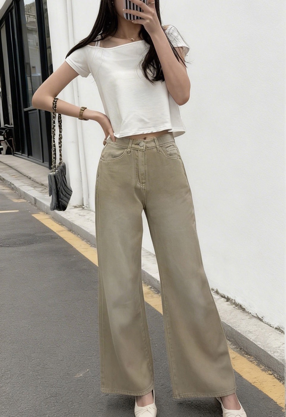 後腰彈性鬆緊卡其長褲,evaviva,99-BF7511,後腰彈性鬆緊卡其長褲,領500,999免運