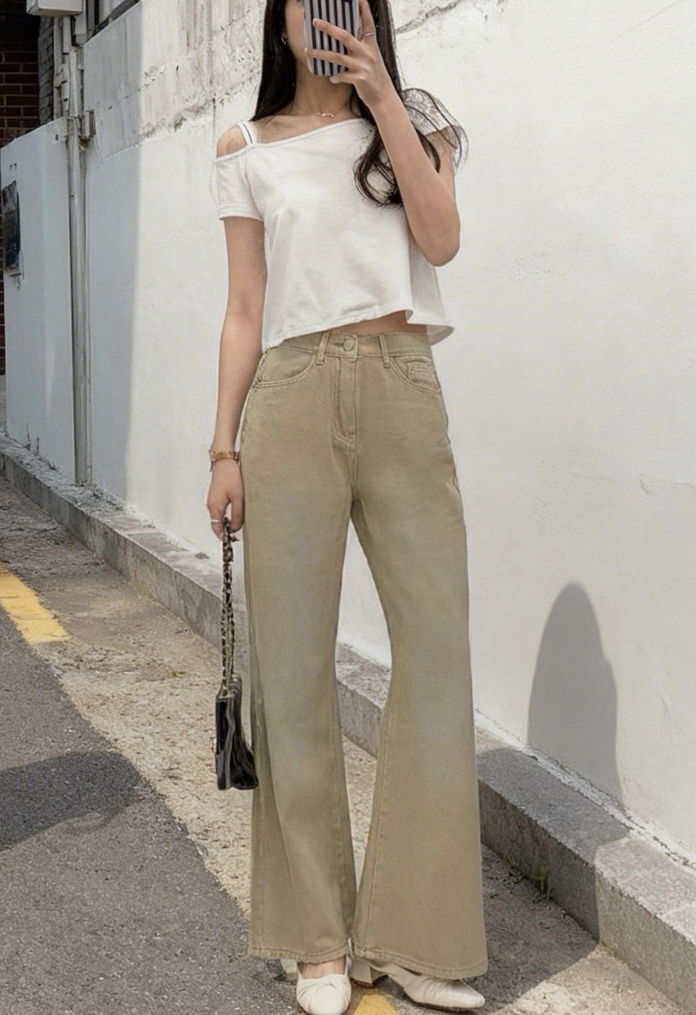 後腰彈性鬆緊卡其長褲,evaviva,99-BF7511,後腰彈性鬆緊卡其長褲,領500,999免運