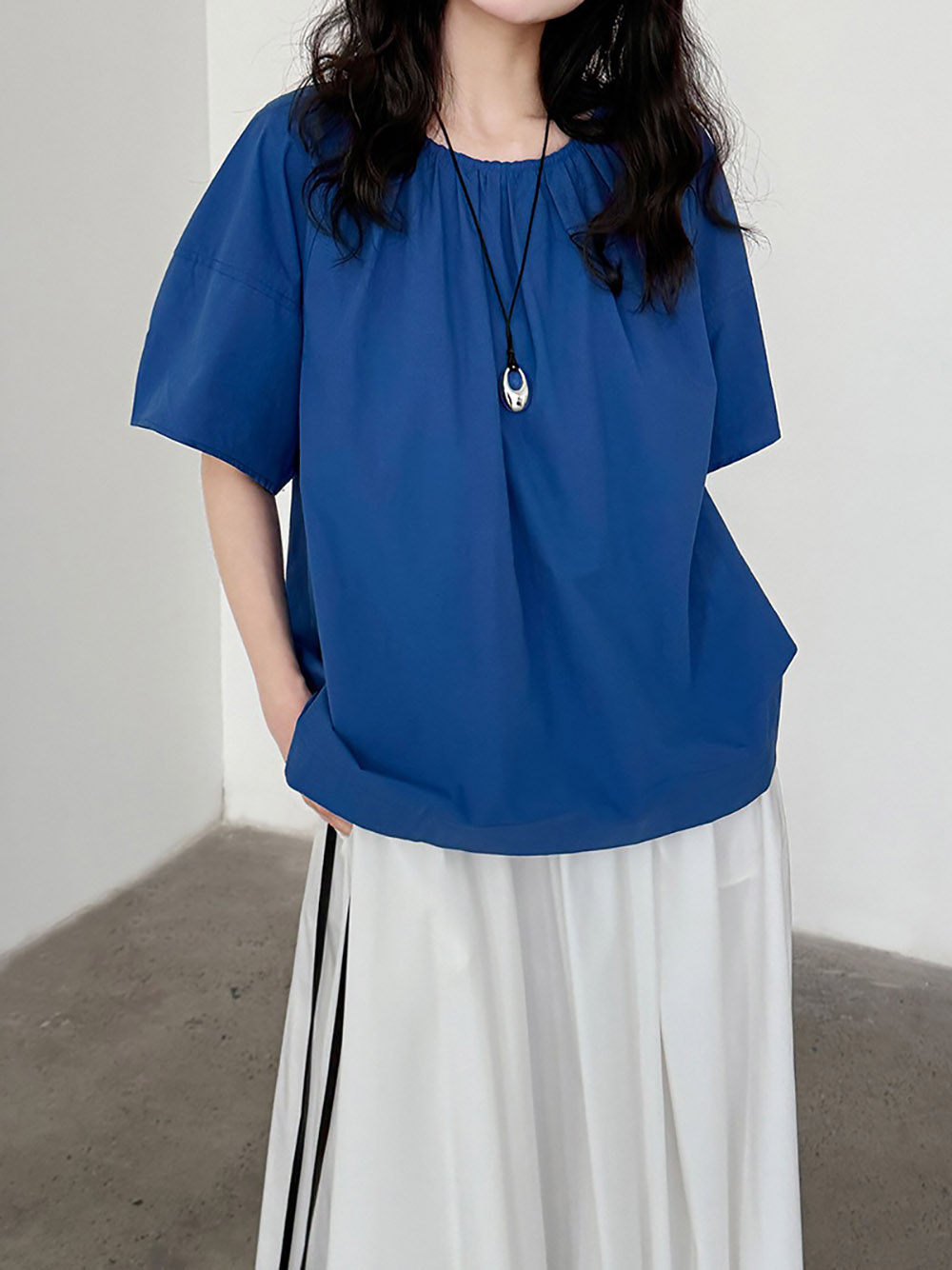 小露背綁帶圓領襯衫,evaviva,U2-ZA09203,小露背綁帶圓領襯衫,領500,999免運