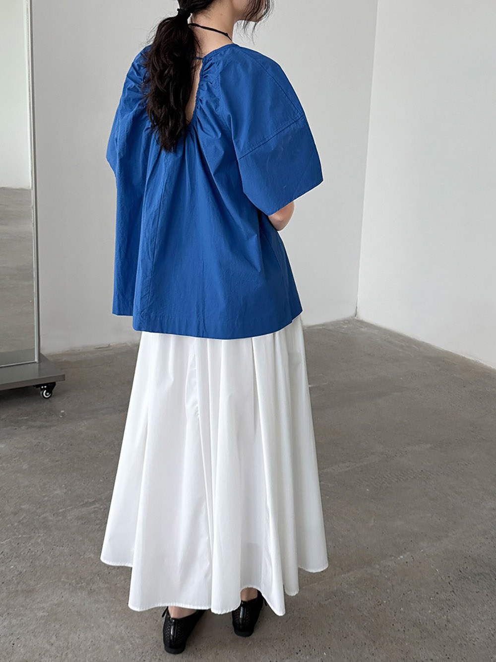 小露背綁帶圓領襯衫,evaviva,U2-ZA09203,小露背綁帶圓領襯衫,領500,999免運