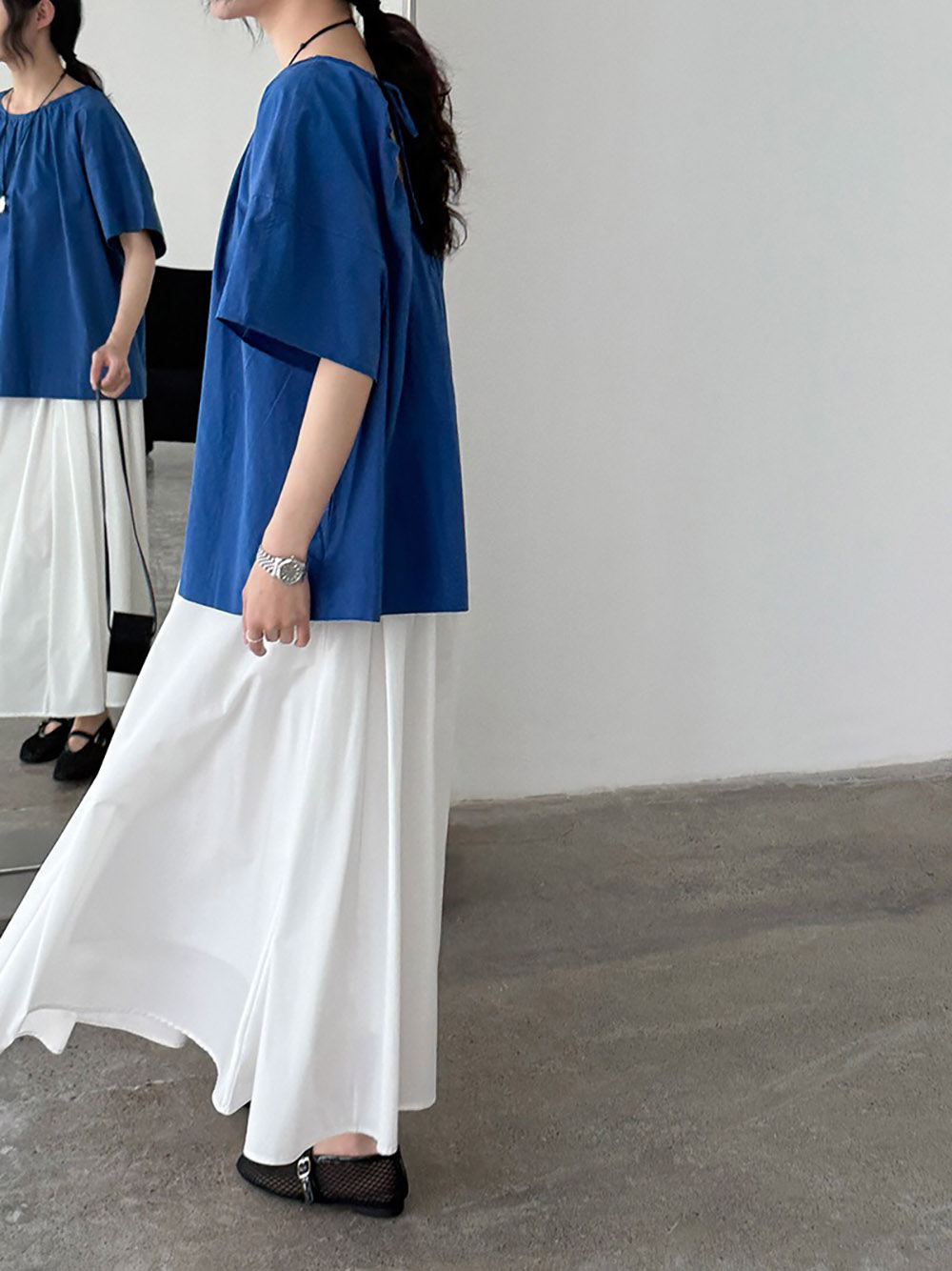 小露背綁帶圓領襯衫,evaviva,U2-ZA09203,小露背綁帶圓領襯衫,領500,999免運