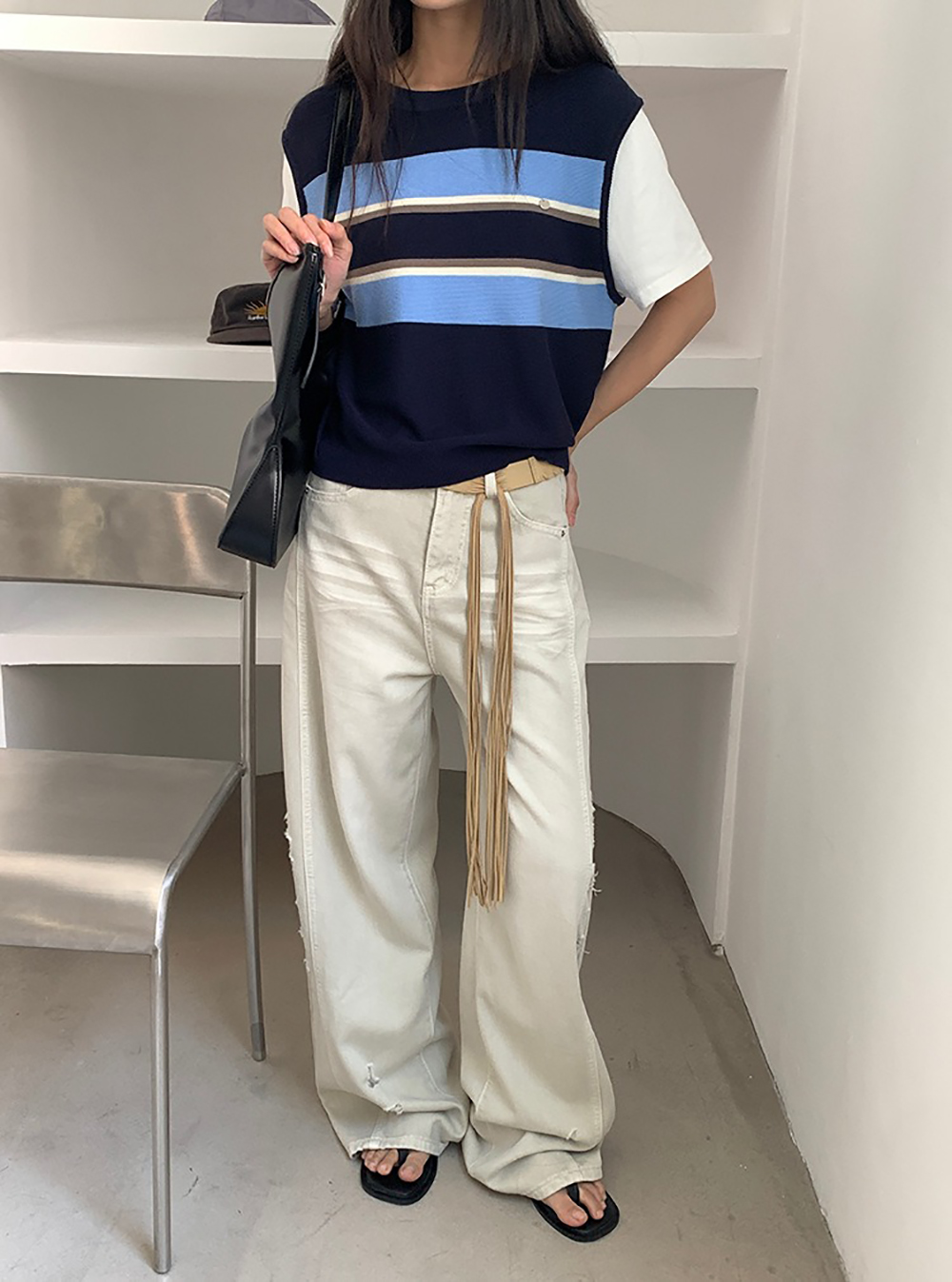 撞色假兩件針織上衣,evaviva,XR-ZA09204,撞色假兩件針織上衣,周新品優惠,NEWARRIVAL