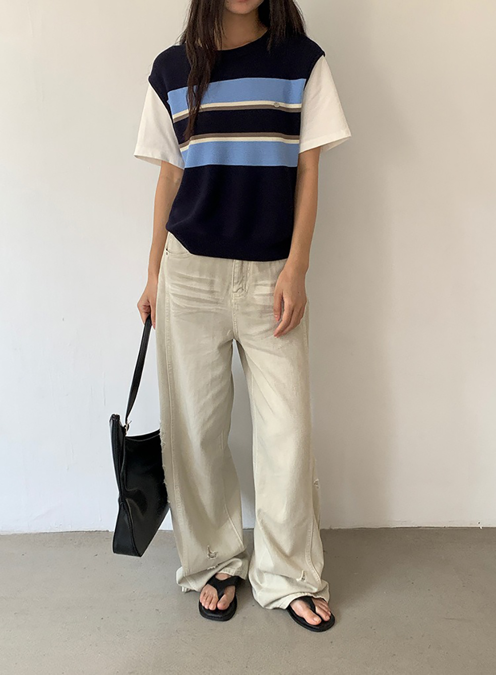 撞色假兩件針織上衣,evaviva,XR-ZA09204,撞色假兩件針織上衣,周新品優惠,NEWARRIVAL