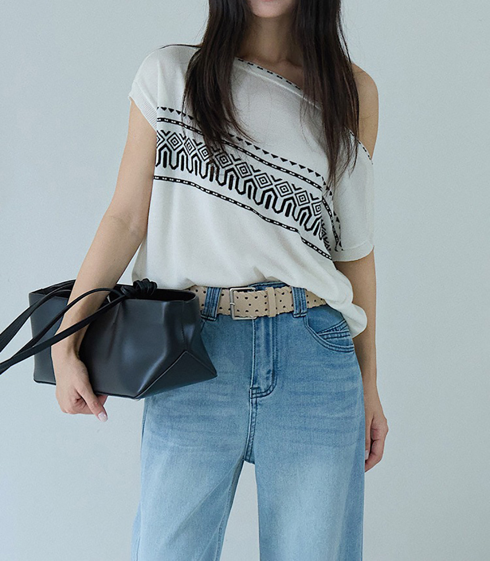 緹花紋露肩針織上衣,evaviva,XR-ZA09205,緹花紋露肩針織上衣,領500,999免運