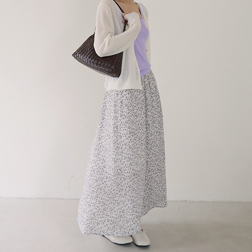 氣質森林系小碎花長裙