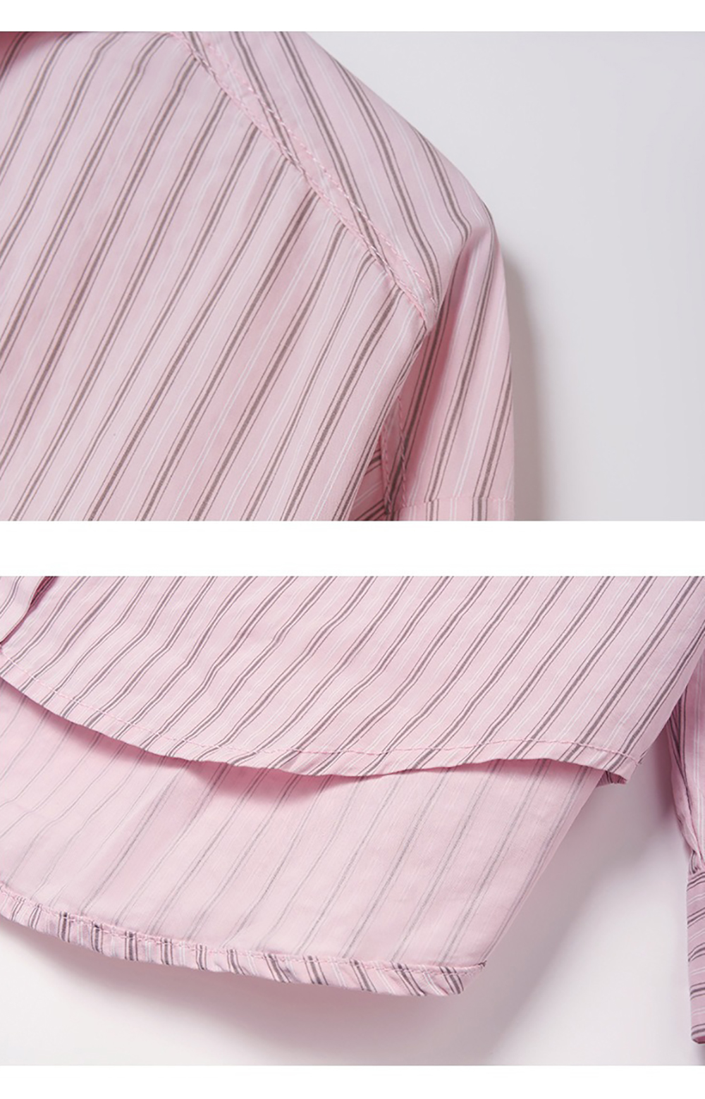 氣質針織披肩條紋襯衫,evaviva,8C-HV7542,氣質針織披肩條紋襯衫,領500,999免運